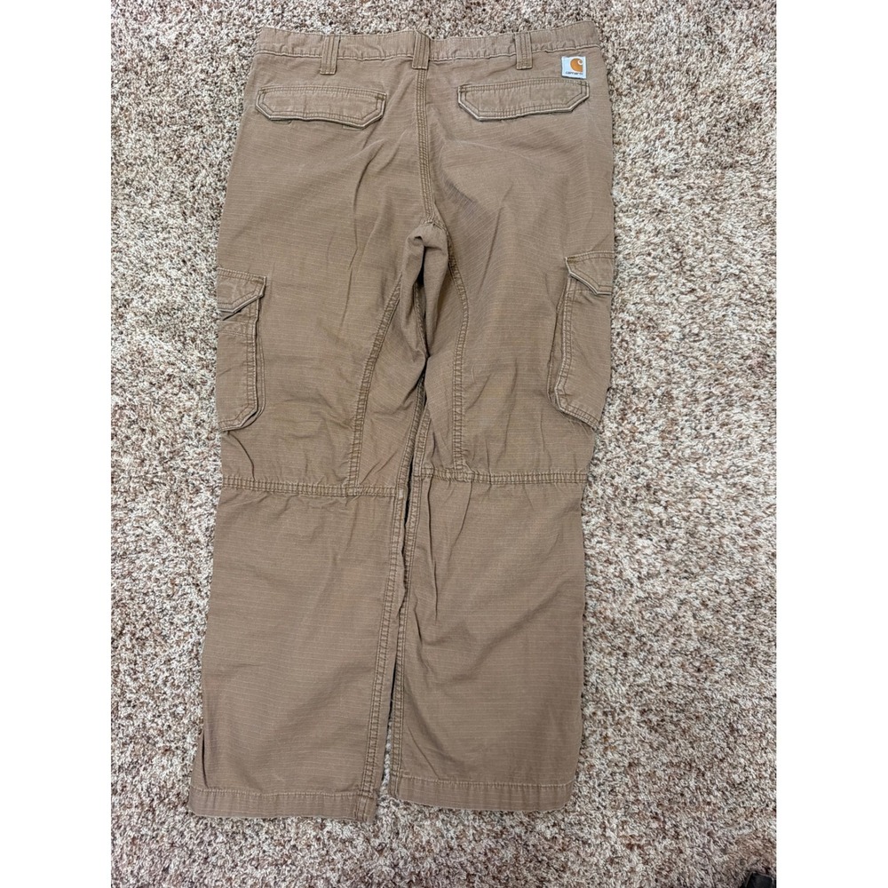 Carhartt Force Relaxed Fit Cargo‎ Pants Mens 36x30 Tan Ripstop Workwear